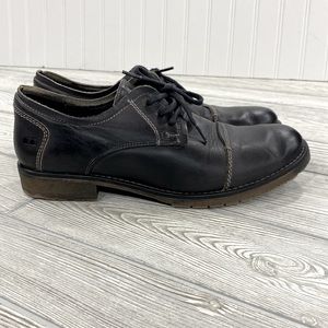 Bed Stu Repeal Men’s Black Leather Derby Oxfords - sz 9